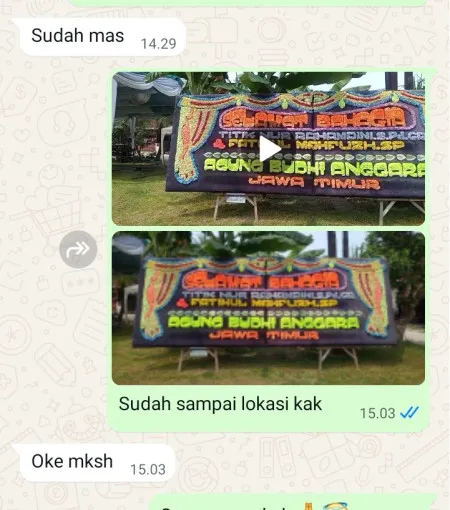 Pengiriman Papan Bunga Rawa Mekarjaya