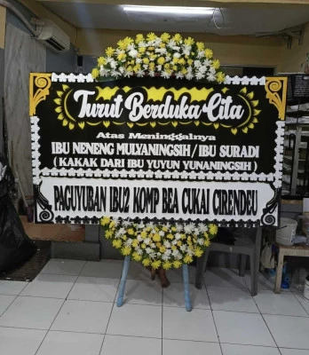 Papan Bunga di Rawa Mekarjaya